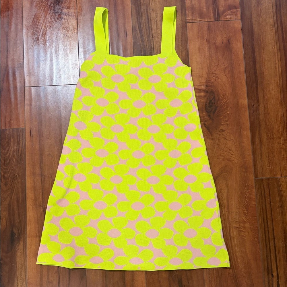 Zara Yellow and Pink Floral Kids Dress